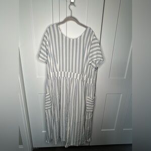 a.n.a NWT Sandy Striped Cut Out Dress Women’s Plus Size 3X